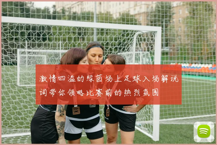 激情四溢的绿茵场上足球入场解说词带你领略比赛前的热烈氛围